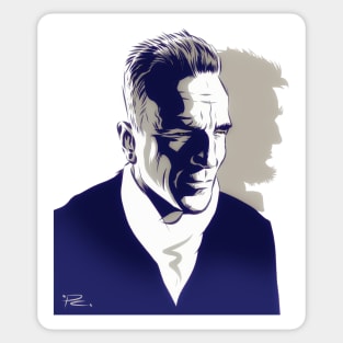 Daniel Day Lewis - An illustration by Paul Cemmick Sticker